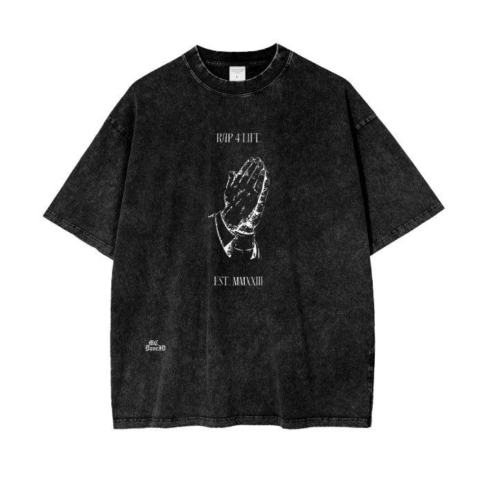 streetwear,mc daveid,daveid clothing,acid wash oversized t shirt,streetwear clothing,hip hop clothes,rap acid wash oversized t-shirt,prayer t-shirt,prayer oversized acid wash t-shirt,rap 4 life t shirt,rap 4 life acid wash oversized t-shirt,rap 4 life