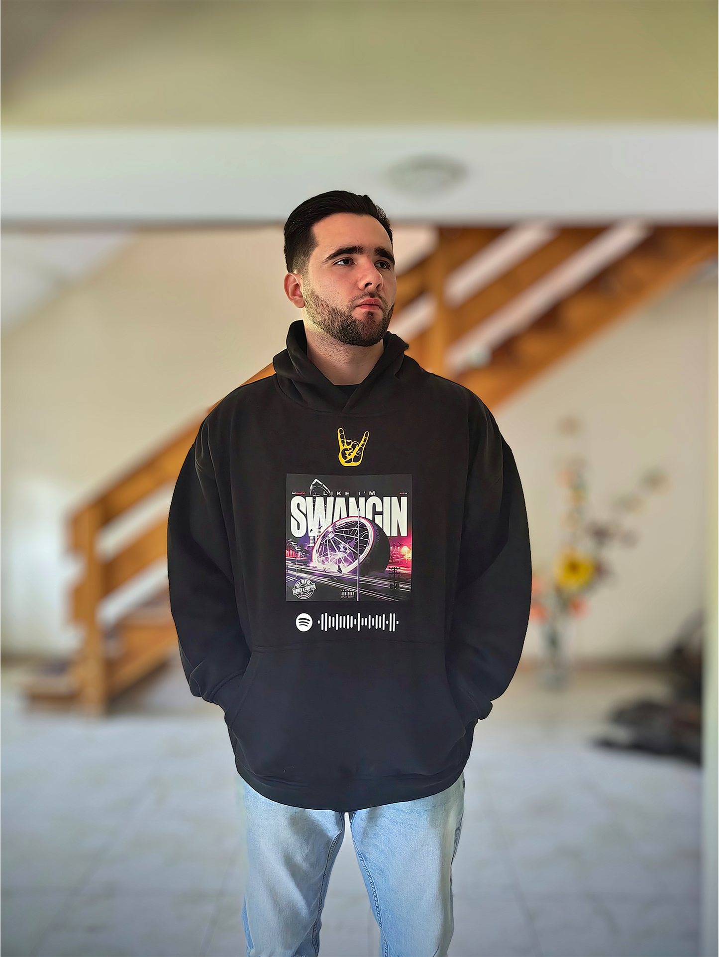 "Like I'm Swangin' Slowed And Chopped" Oversized Hoodie